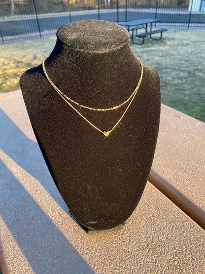 Layered Heart Necklace