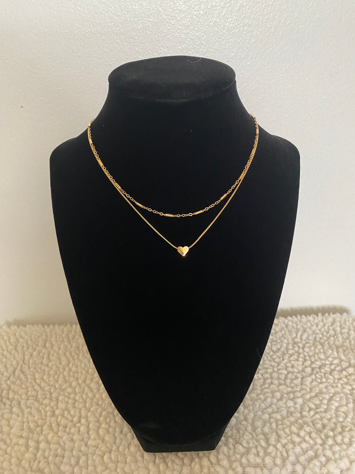 Layered Heart Necklace