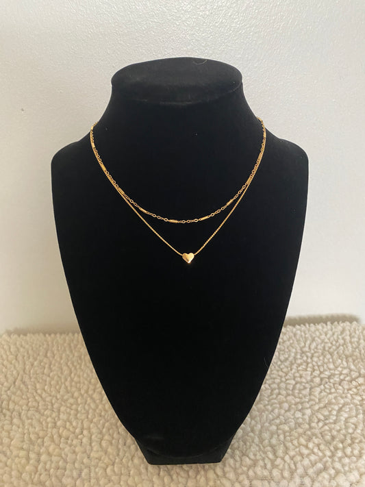 Layered Heart Necklace