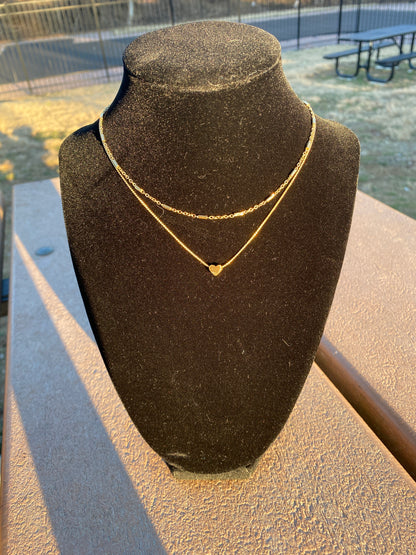 Layered Heart Necklace